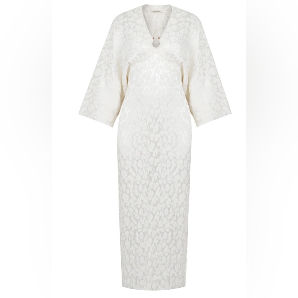Midi Dress-Ecru